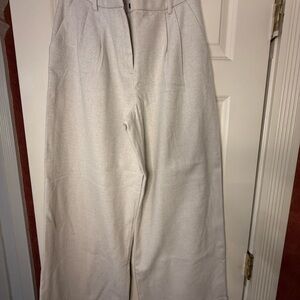 Women’s Casual Wide-Leg Pants in Light Beige